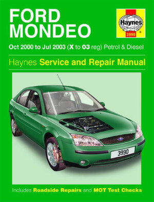 Haynes Manual 3990 Ford Mondeo 1.8 2.0 2.5 V6 Petrol 2.0TDCi Diesel 2000-2003.JPG
